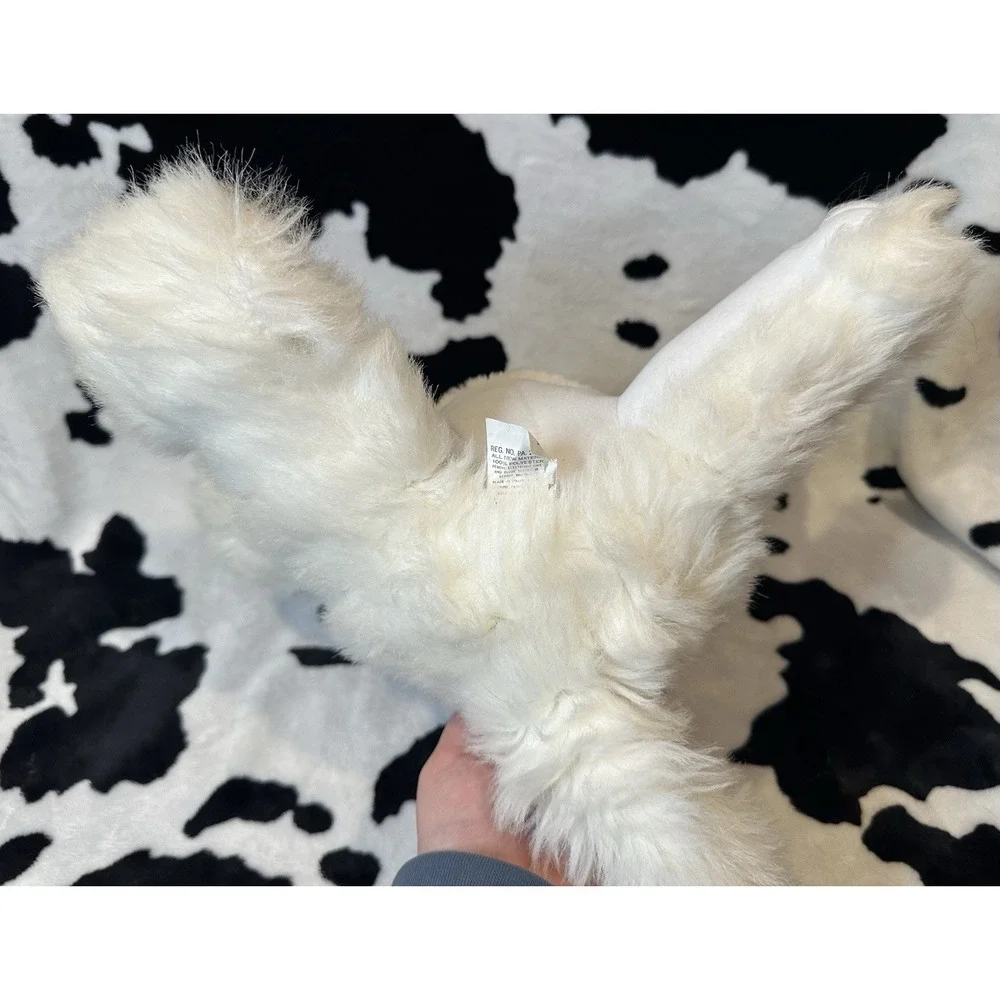 1987‎ Fisher Price Purr-Tenders Plush Cat White 12